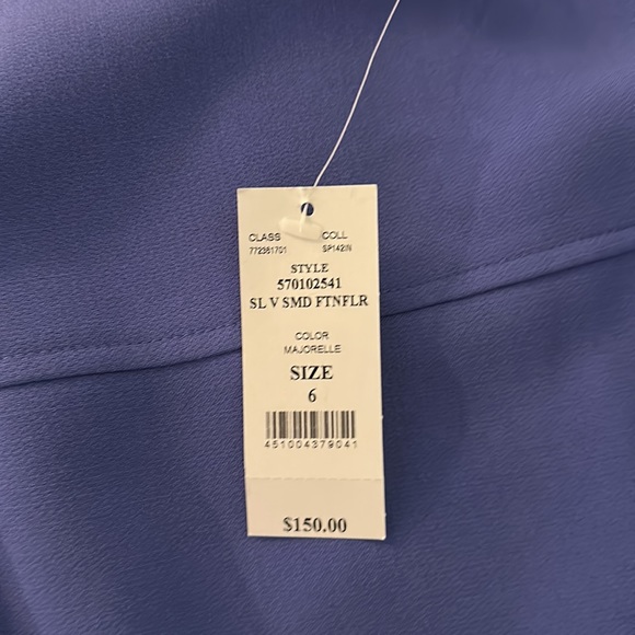 NWT White House Black Market size 6 periwinkle dress - Picture 4 of 6